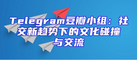 Telegram豆瓣小组：社交新趋势下的文化碰撞与交流