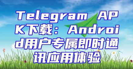 Telegram APK下载：Android用户专属即时通讯应用体验