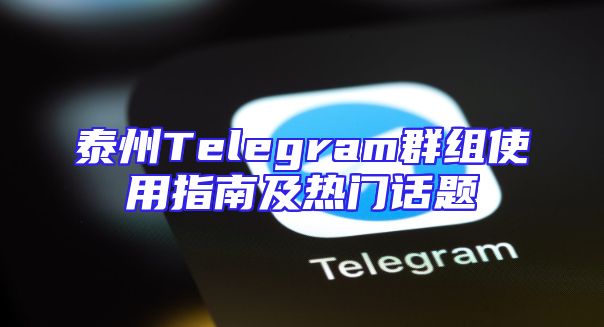 泰州Telegram群组使用指南及热门话题