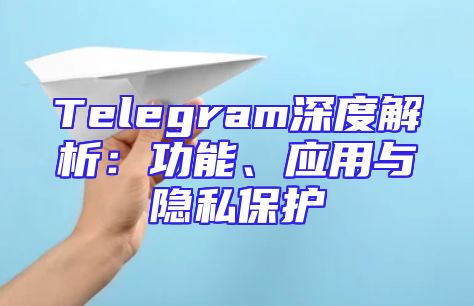 Telegram深度解析：功能、应用与隐私保护