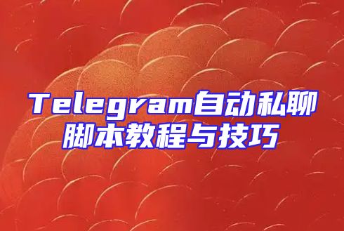 Telegram自动私聊脚本教程与技巧