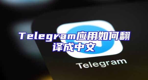 Telegram应用如何翻译成中文
