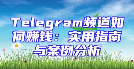 Telegram频道如何赚钱：实用指南与案例分析