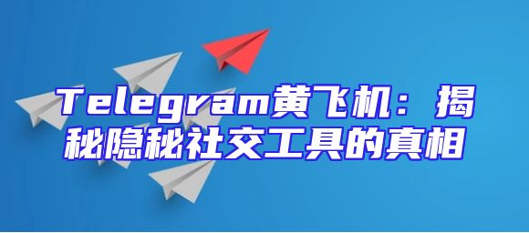 Telegram黄飞机：揭秘隐秘社交工具的真相