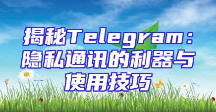 揭秘Telegram：隐私通讯的利器与使用技巧
