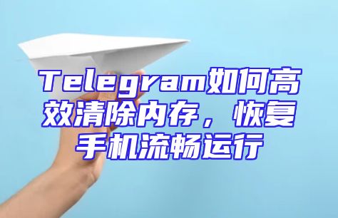 Telegram如何高效清除内存，恢复手机流畅运行