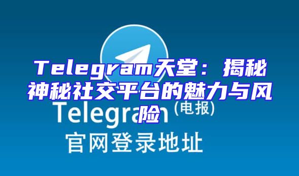 Telegram天堂：揭秘神秘社交平台的魅力与风险